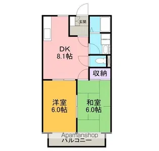 ドエルマルシェA棟【1階】の間取り