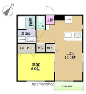 グランTWO【A-Ⅴ号室】の間取り