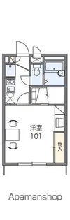 レオパレスグランドカメリア【107号室】の間取り