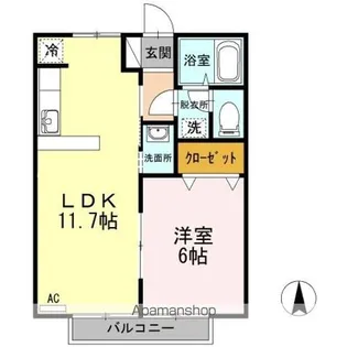 太田田園ハイツ D棟【2階】の間取り