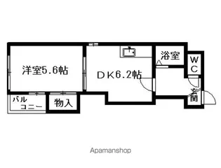 ルイーズSAPPORO【4階】の間取り