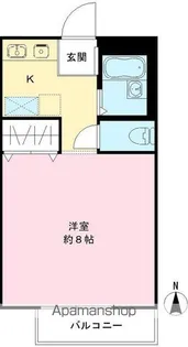 メゾングラスインワン【206号室号室】の間取り