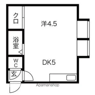 (8)近藤マンション【1号室】の間取り