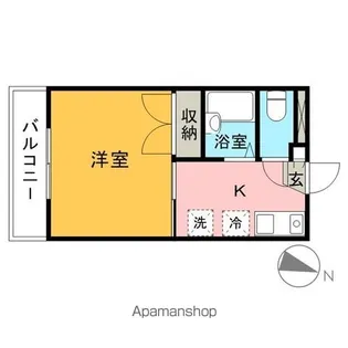 グリーン・ヒル松原【1階】の間取り