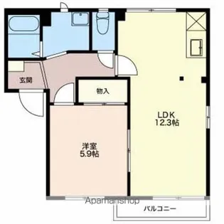 フレグランスFOREVER【A102号室】の間取り