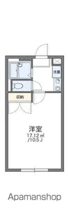 レオパレス中門【105号室】の間取り