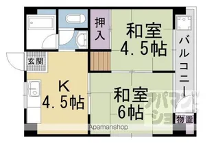 大宅マンション【203-B号室】の間取り