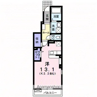 エテルノ フィオーレ A【1階】の間取り