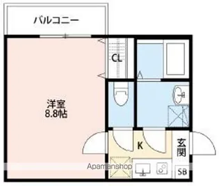 MIA CASA柏【3階】の間取り