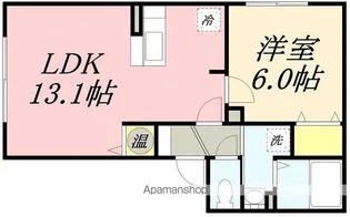 リビングタウン山の手 F棟【2階】の間取り