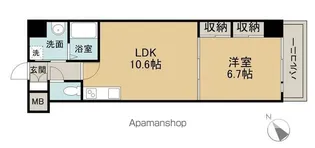 ブラッサム己斐本町【603号室】の間取り
