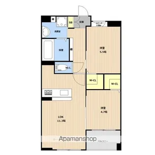 LIBTH高取【6階】の間取り