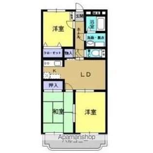 ユーミースカイコート【2階】の間取り