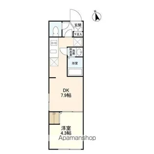 東京都中野区中野1丁目【マンション】の間取り
