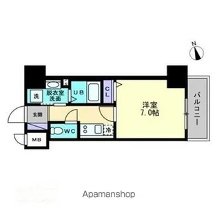 アルファレガロ大橋【11階】の間取り