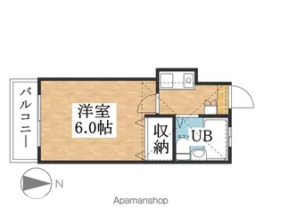 アビタシオン庄内通【102号室】の間取り