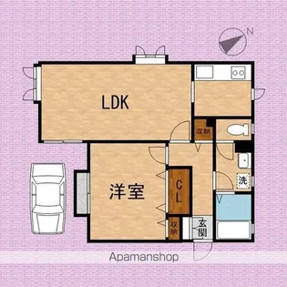 宮原アパート【1階】の間取り