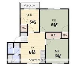 ホワイトハイツ【2階】の間取り