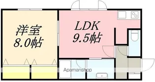ラ・メゾンド・悠【101号室】の間取り