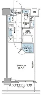 ザ・パークハビオ新宿【6階】の間取り