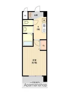 パークフラッツ金山【13階】の間取り