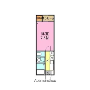 エステート【207号室】の間取り