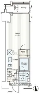 カスタリア麻布十番Ⅱ【9階】の間取り