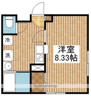 CASA LUNA【201号室】の間取り