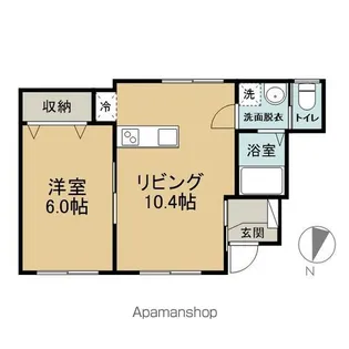 コーポドリーム【101号室】の間取り