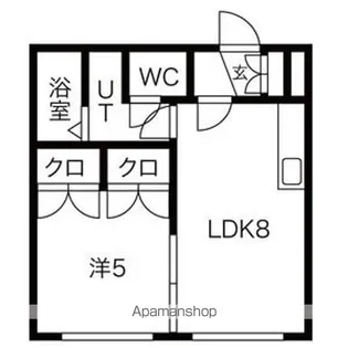 グレース旭町【4階】の間取り