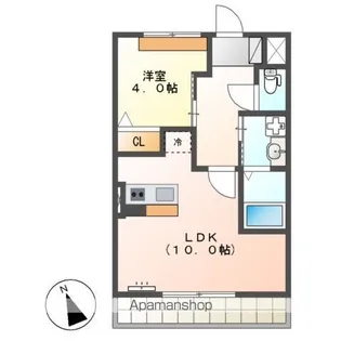エスポワール幕張【1階】の間取り