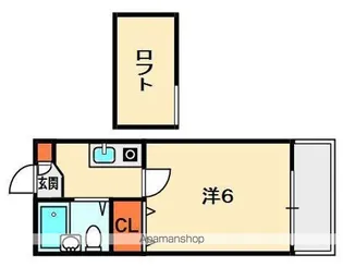 プランドール楠葉【1階】の間取り