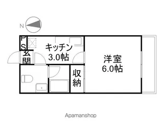 メゾンドセルリア【2階】の間取り