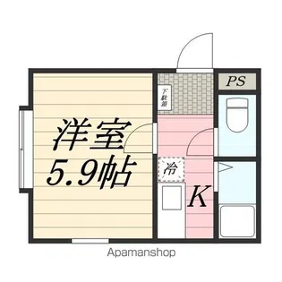 アップルハウス北34条Ⅲ【205号室】の間取り
