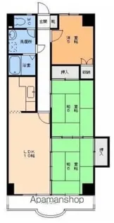 リバーサイドいして【5階】の間取り