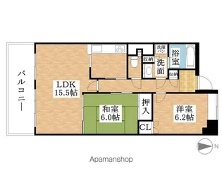 愛知県名古屋市西区二方町【マンション】の間取り