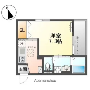 OCEANCOASTTSUDANUMA(オーシャンコーストツダヌ【1階】の間取り