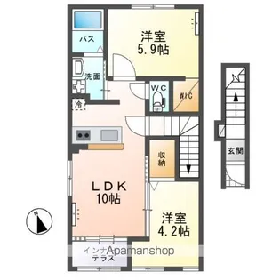 パトリ(PATRIE)【2階】の間取り