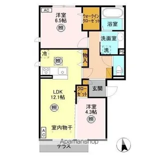 スプリーム A【1階】の間取り