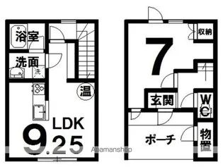 コーポ武蔵Ⅰ【2号室】の間取り
