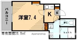 クレセール【3階】の間取り