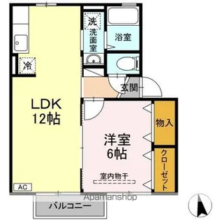シャローム B【203号室】の間取り