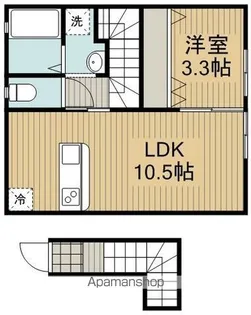 モンテ【2階】の間取り