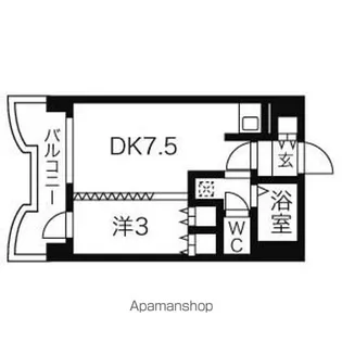 札幌ビオス館【12階】の間取り