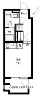 オーキッドレジデンス代々木 WEST【1階】の間取り