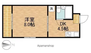ハイツベア細江【1階】の間取り