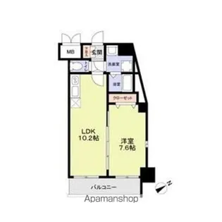 FORTRESS新栄【11階】の間取り