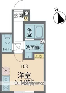 カインドネス金町【103号室号室】の間取り