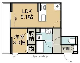 D-Sereno東田町【3階】の間取り