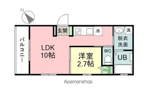 ALIVIO【3B号室】の間取り